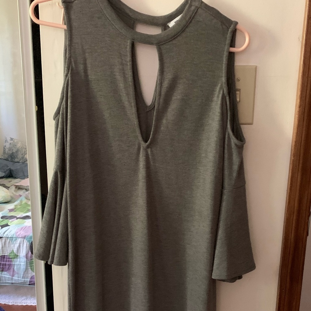 Open shoulder dress